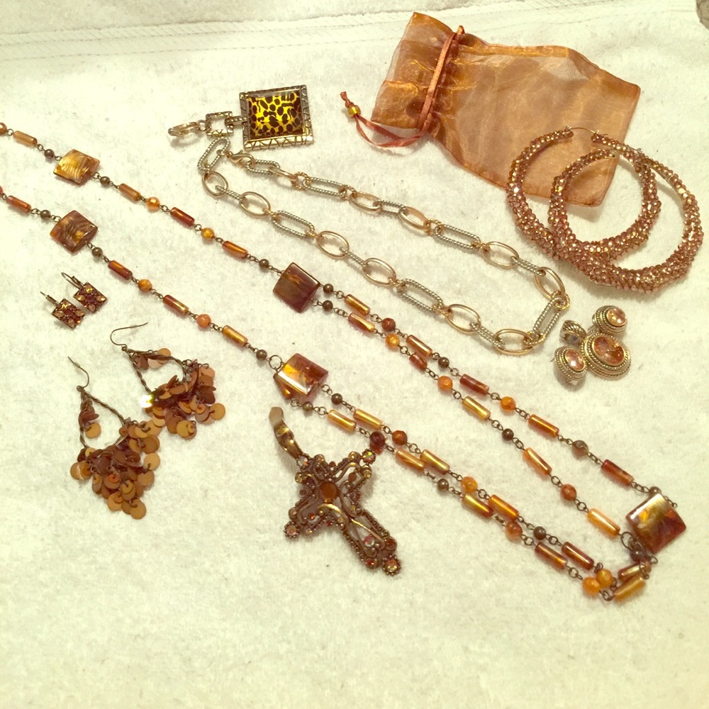 Brown jewelry sets