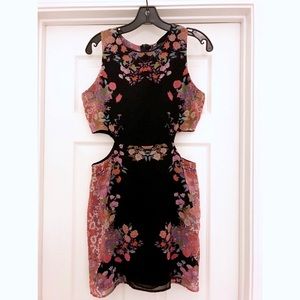 Floral Cutout Dress Sz L
