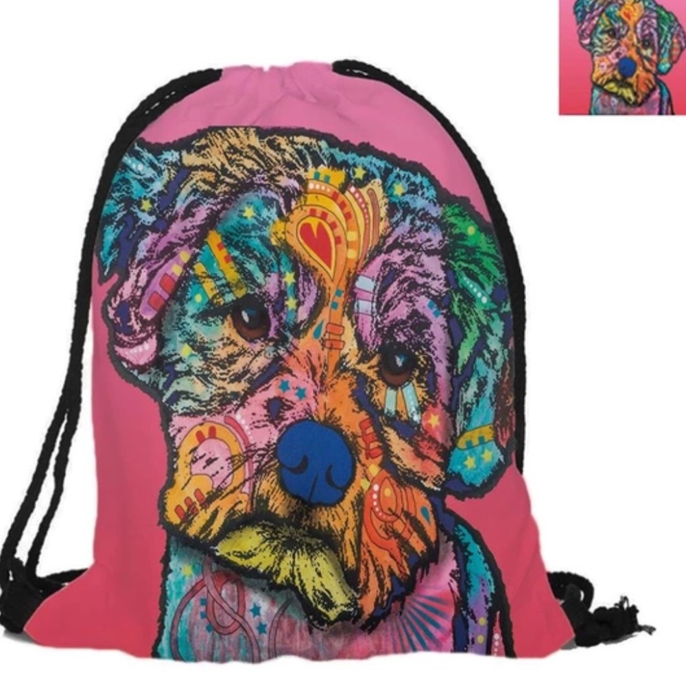 Puppy Drawstring Bag