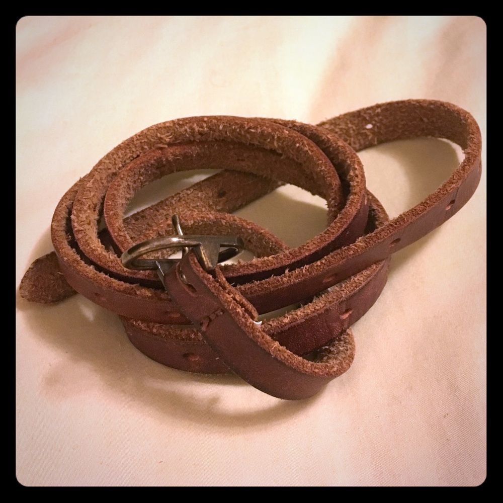 Skinny brown belt
