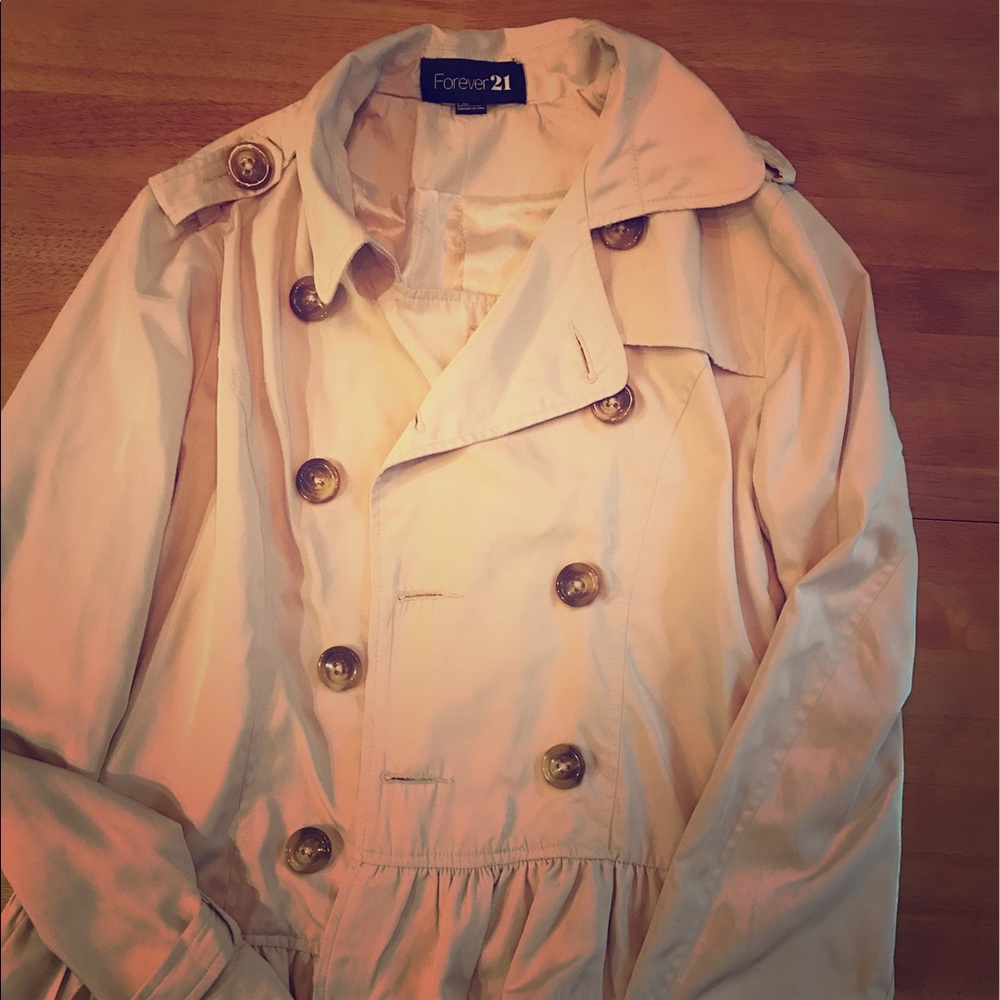 Forever 21 Belt-less Trench Coat