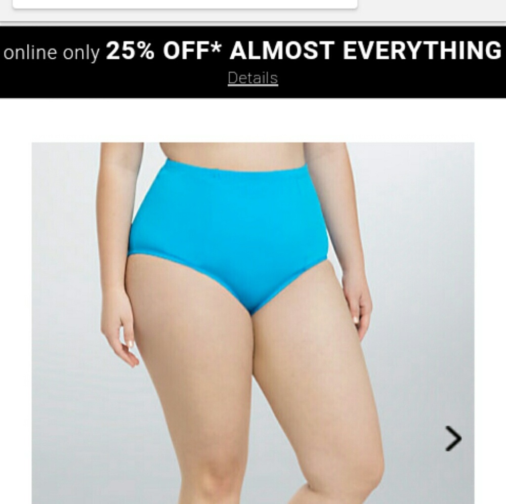 Torrid high waist swim bottom size 3 nwt