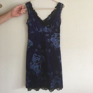 Betsey Johnson Velvet and Lace Mini Dress