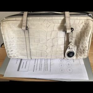 Dooney and Burke white purse