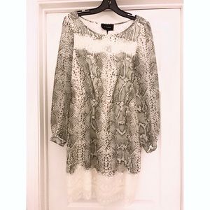 NEW NWT River Island Lace Trimmed Dress Sz 8