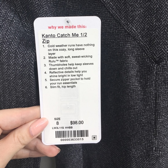 ❌SOLD❌ NWT Lululemon Kanto Catch Me 1/2 Zip - Picture 4 of 8