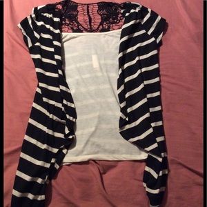 Cardigan w/ built in shirt