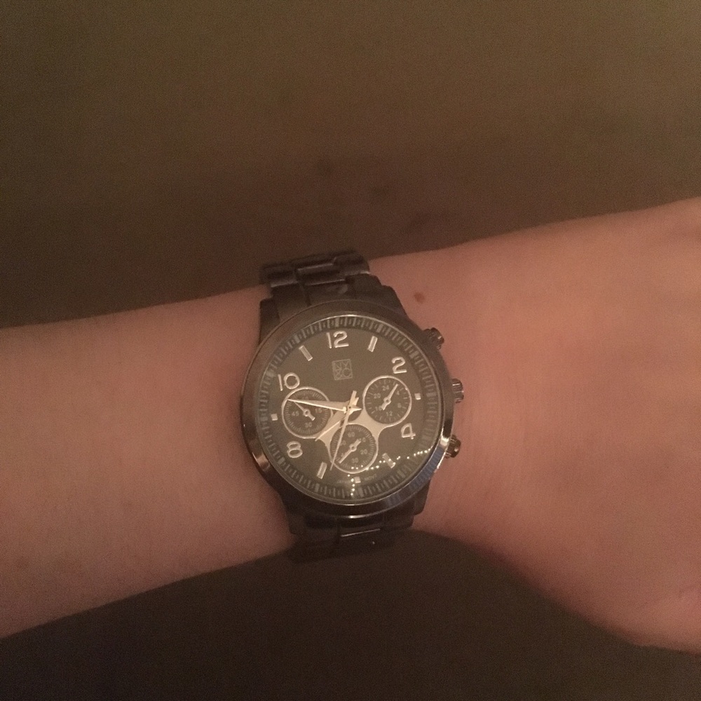 New York & Co Gunmetal Watch