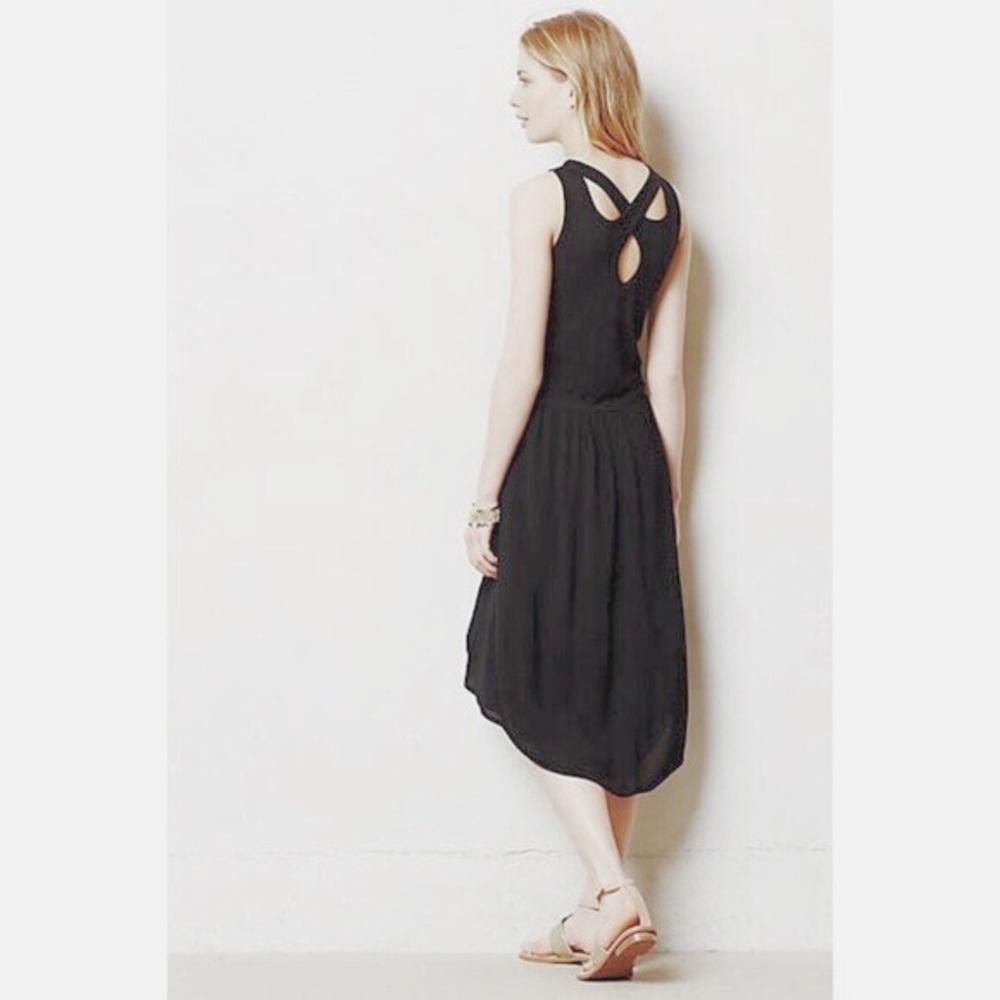 Left of Center Tulipan High Low Black Tank Dress