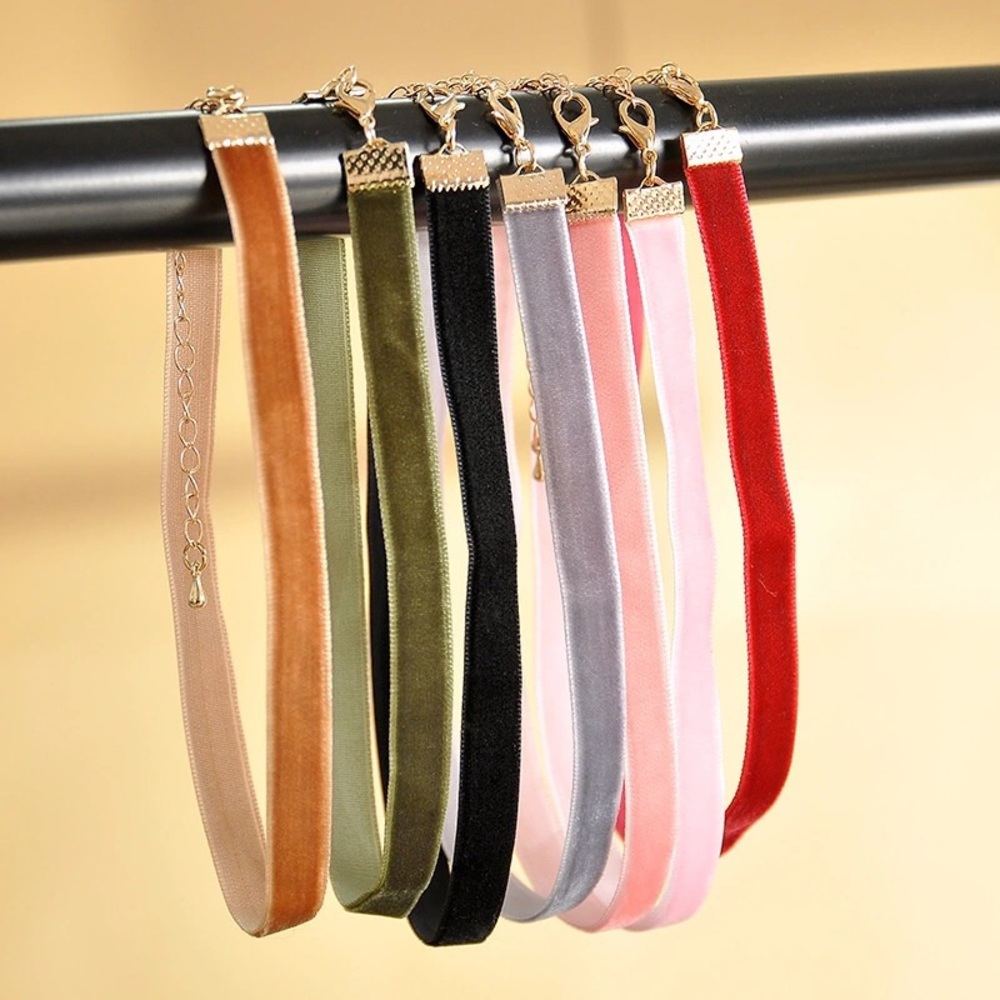 7pc multicolor choker set