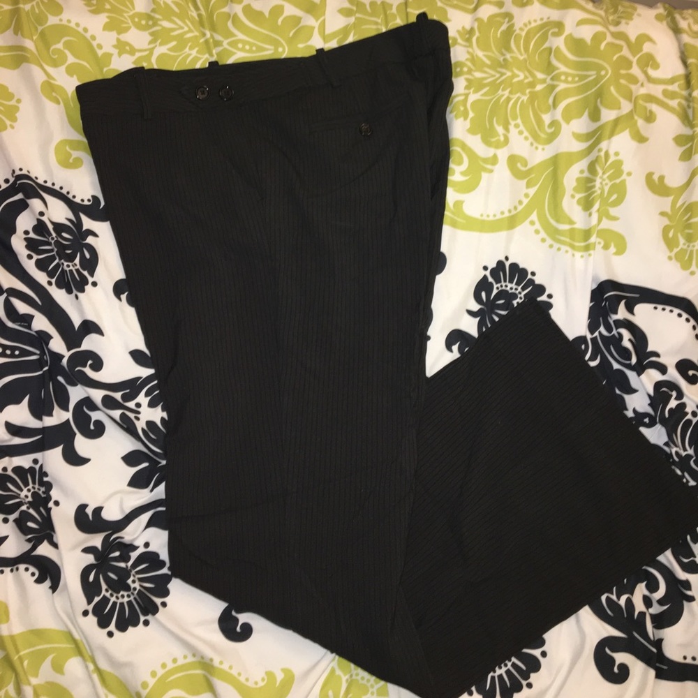 The Limited Stripped Slacks black/grey size14