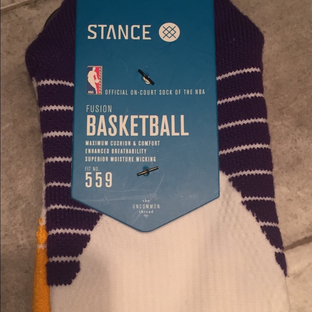 Stance Basketball Socks NBA Laker colors 💜💛
