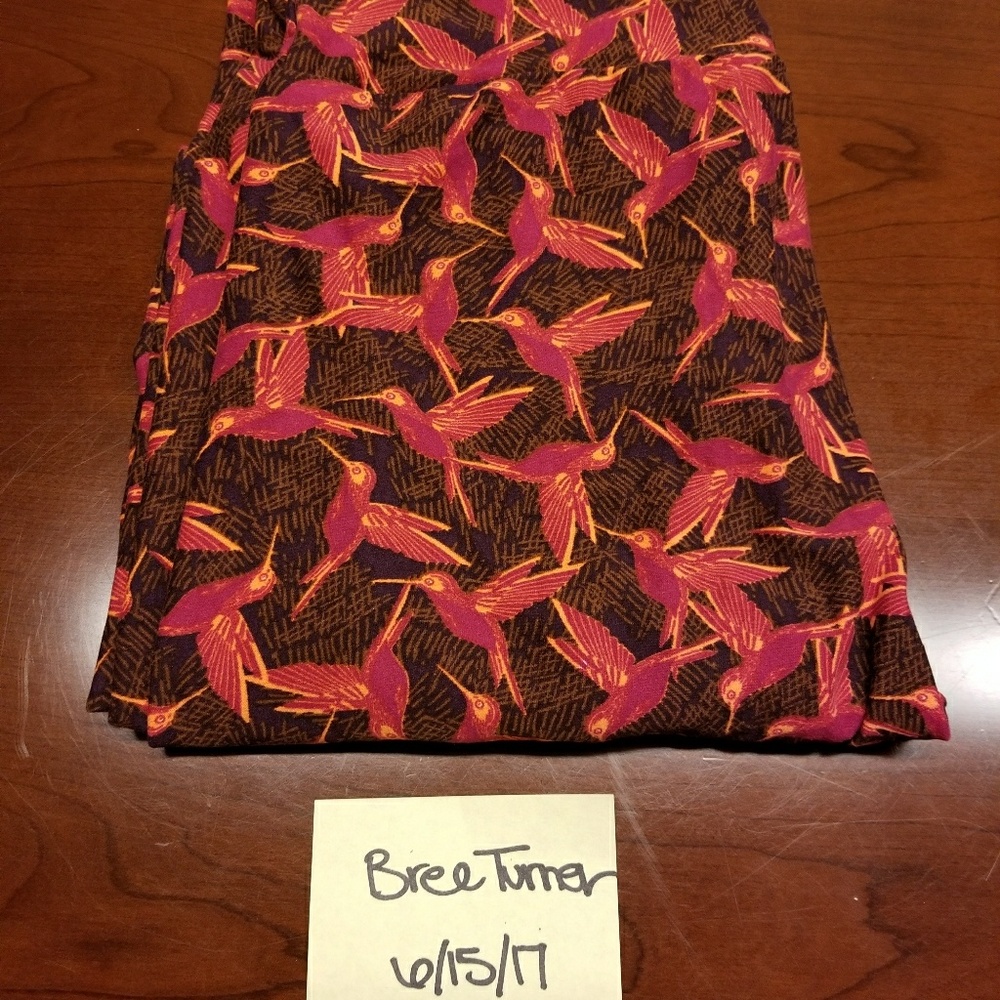 Lularoe OS leggings Hummingbirds