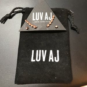 Luv AJ Diamond Kite Crawler Earring Set