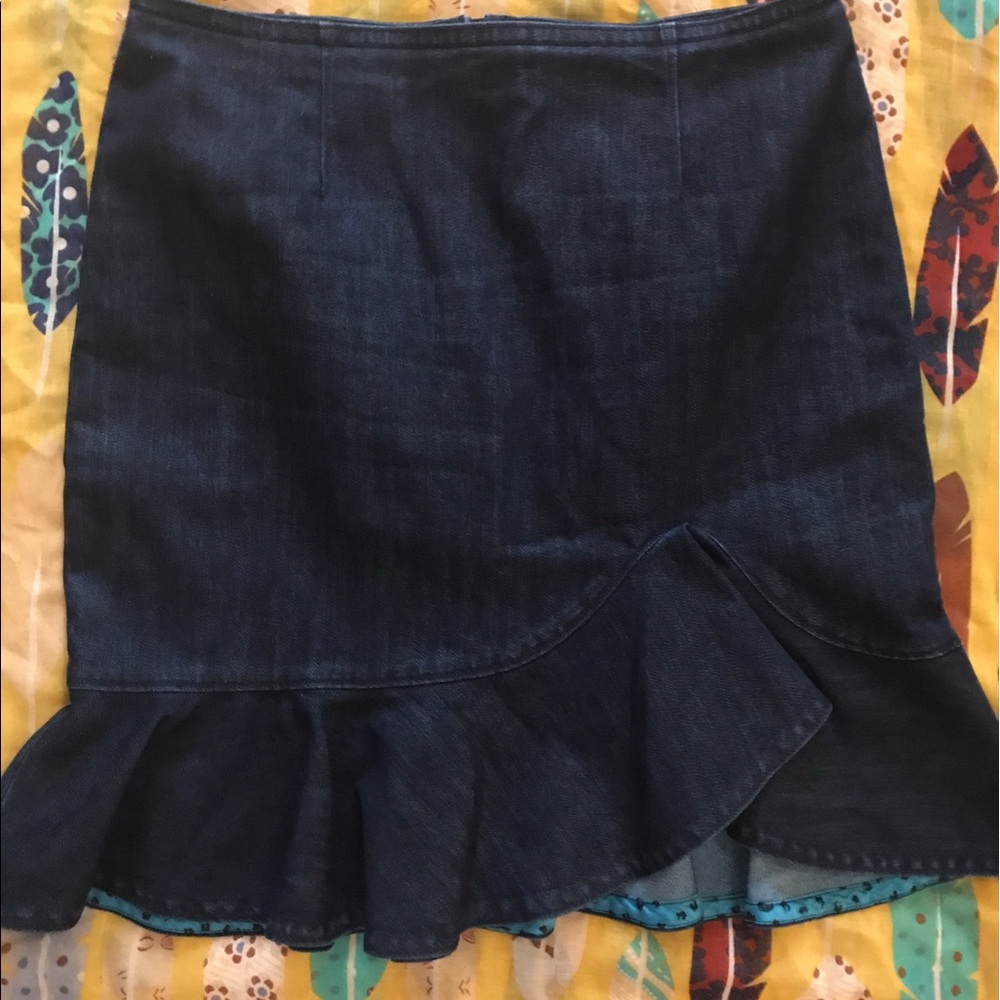 Beautiful denim Anthro skirt!