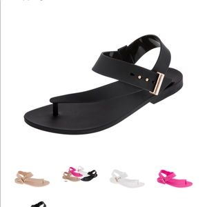 Black sandals size 10
