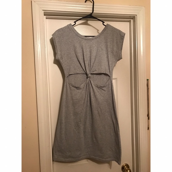 SOLD Grey Twist Dress - Picture 2 of 2