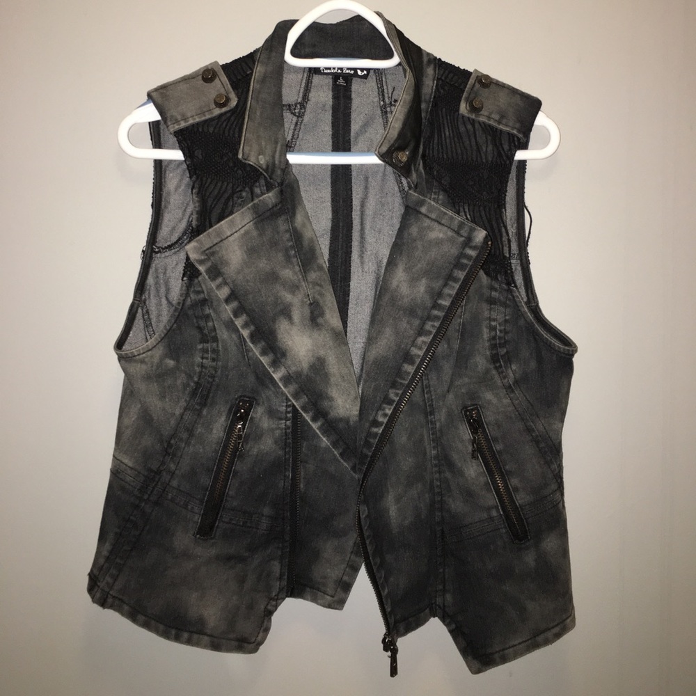 Black Acid Wash Jacket!!