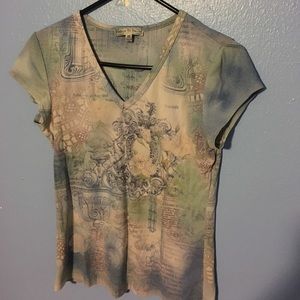 Adorable blingy pattern shirt