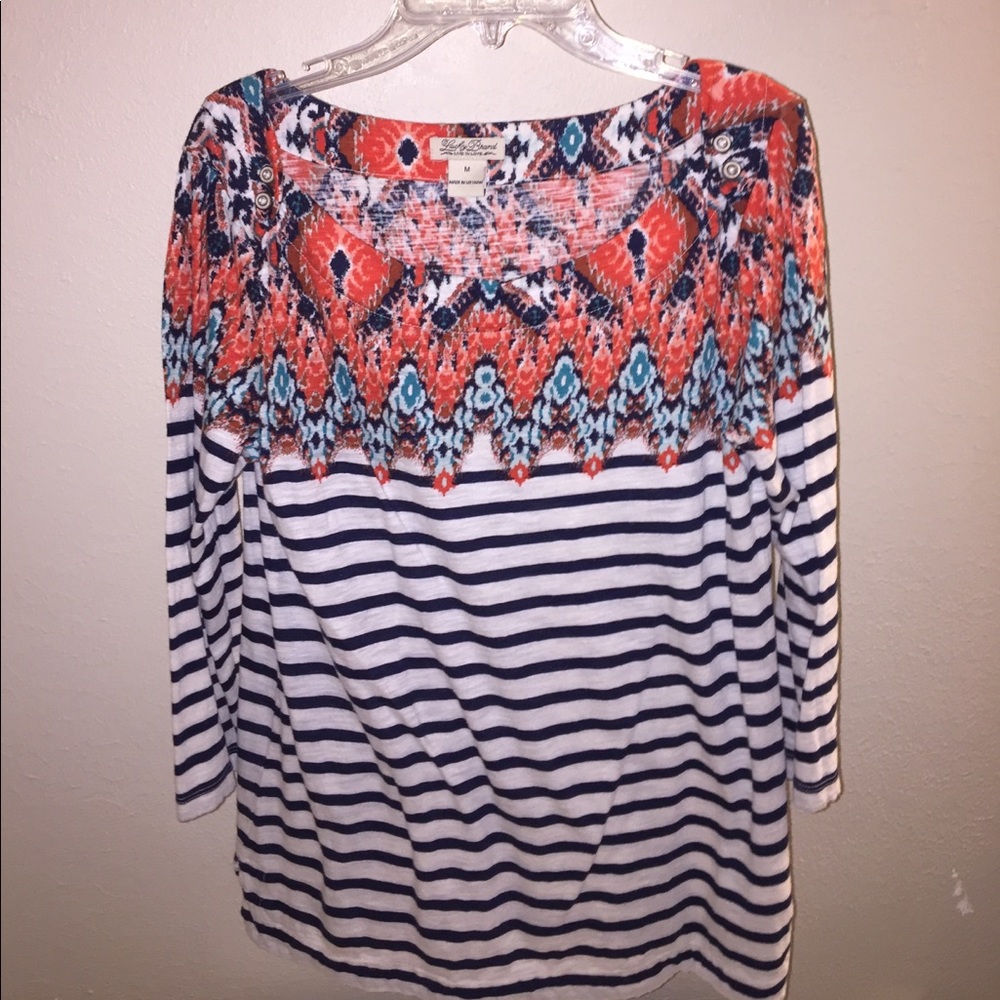 Lucky Brand Striped Blouse
