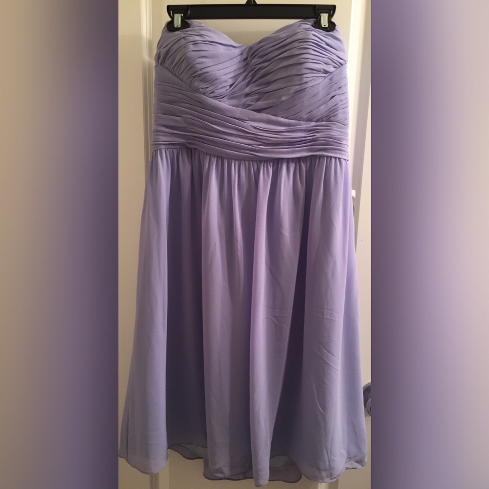Donna Morgan Iris Strapless Bridesmaid Dress