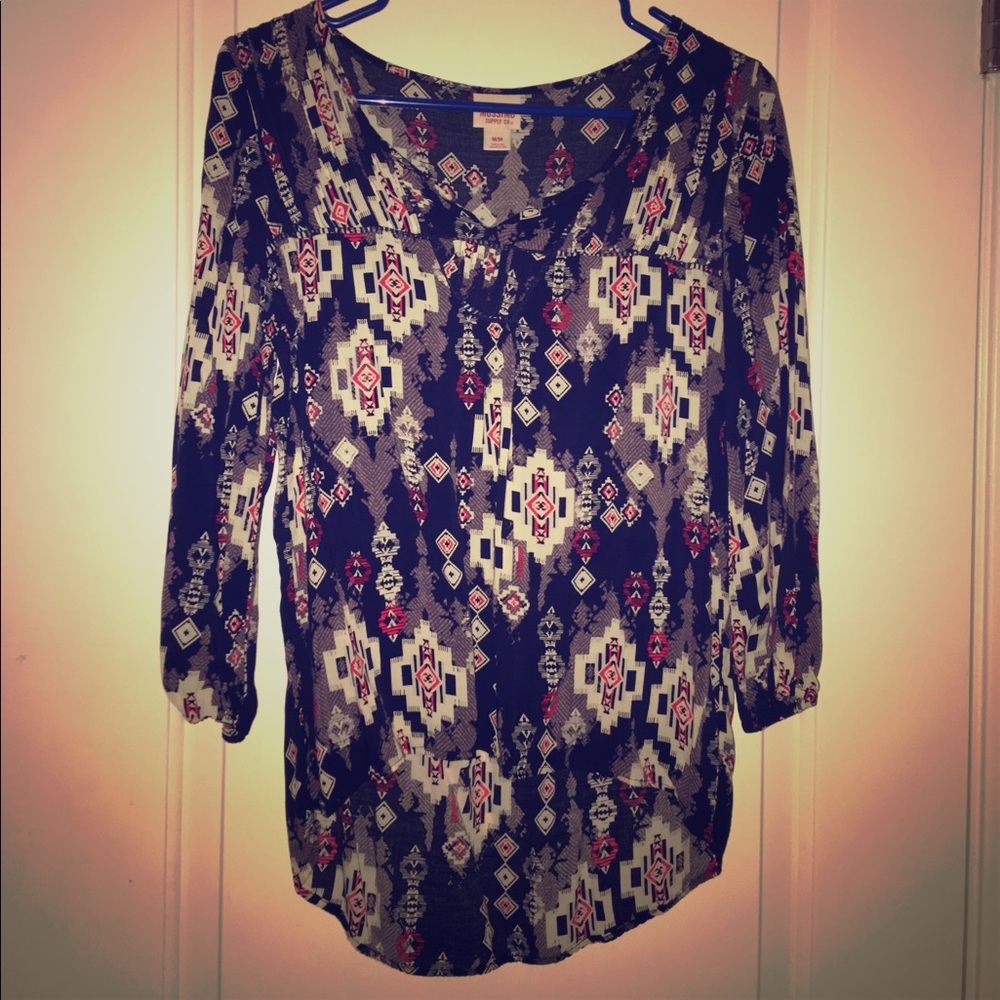 💙BLUE PEASANT TOP💙