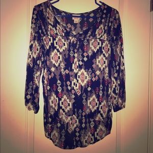 💙BLUE PEASANT TOP💙