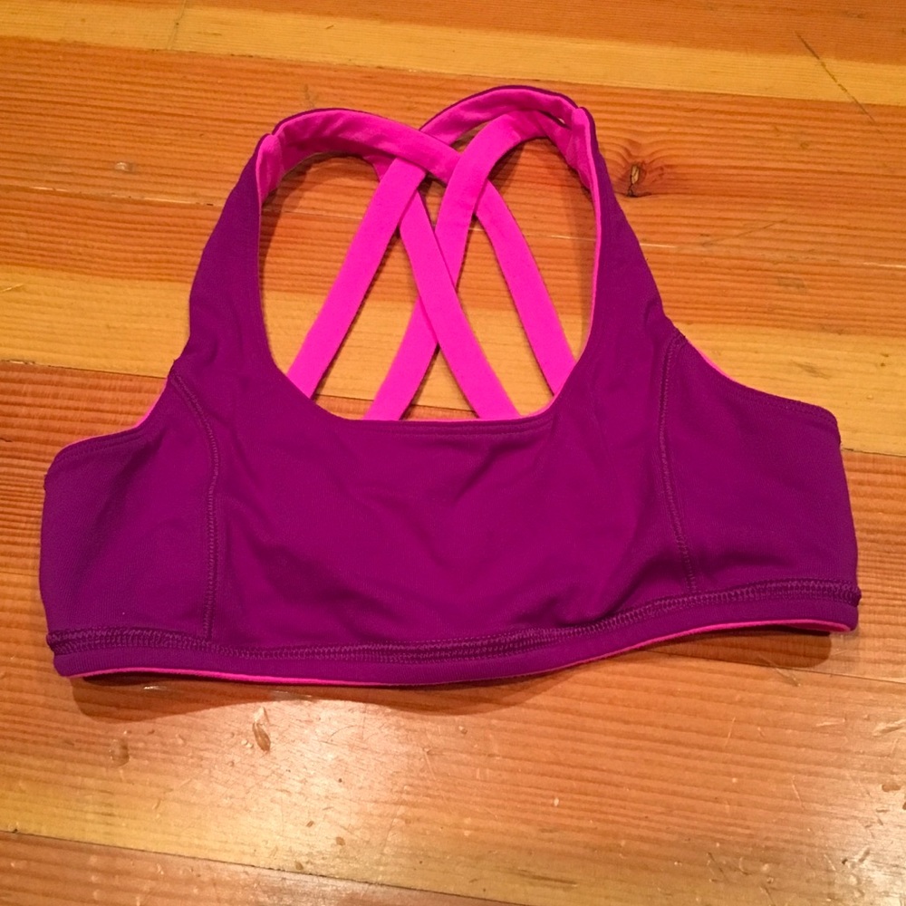 Ivivva Crop top bra reversible size 8