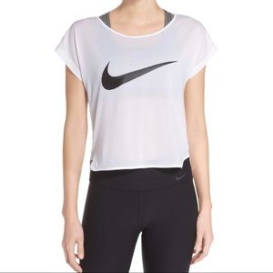Nike City Cool Cropped Running Top