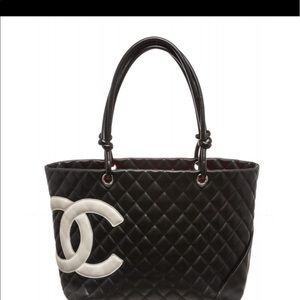 Chanel Black Cambon Quilted Leather Shoulder Bag