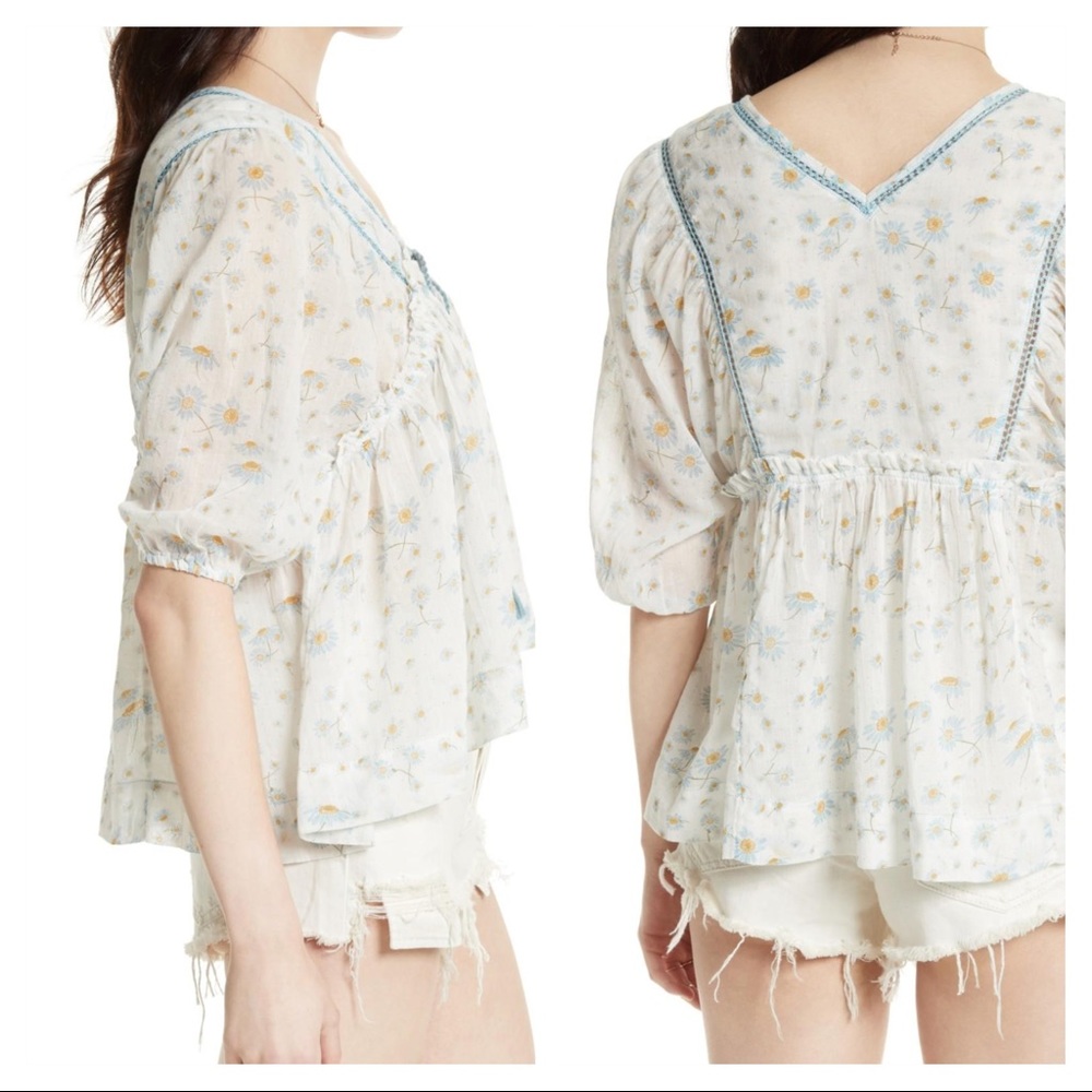Free People Never a Dull Moment Blouse - Picture 2 of 4
