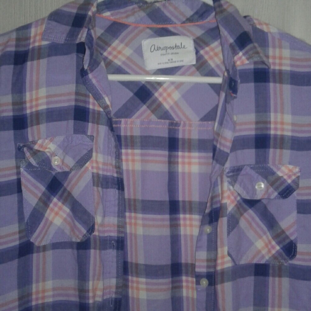 Aeropostale Plaid Top