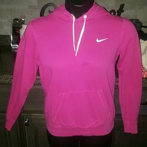 Nike medium dark pink hoodie