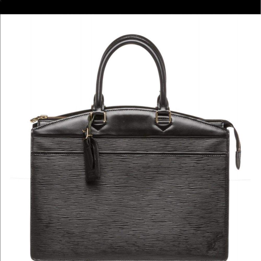 Louis Vuitton Black Epi Leather Riviera Handbag