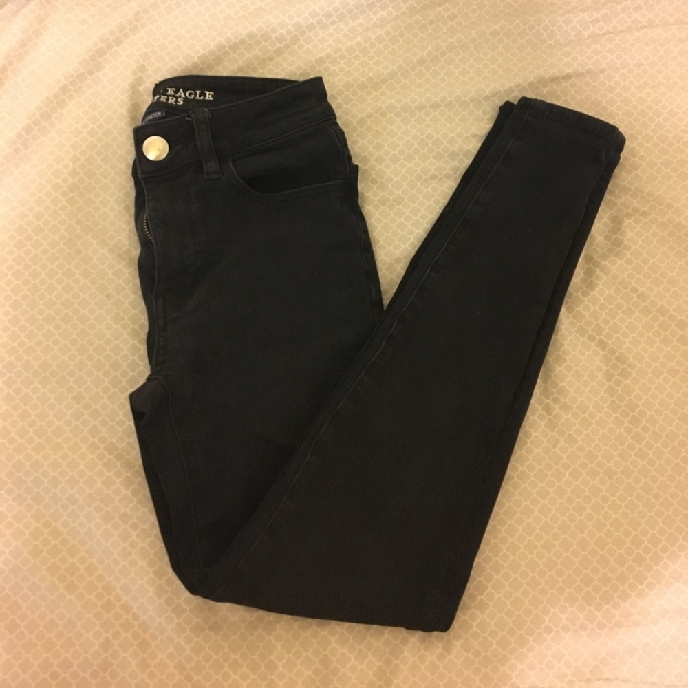 Black High Rise Jeggings Size 00 Short