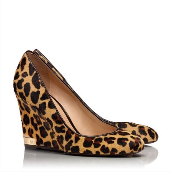 tory burch leopard wedge