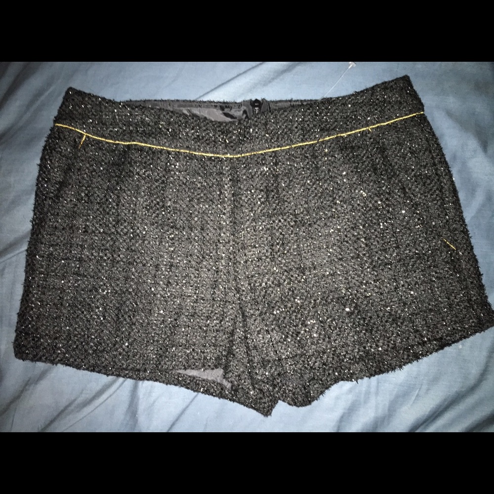 Woven sparkle dress shorts