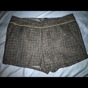 Woven sparkle dress shorts