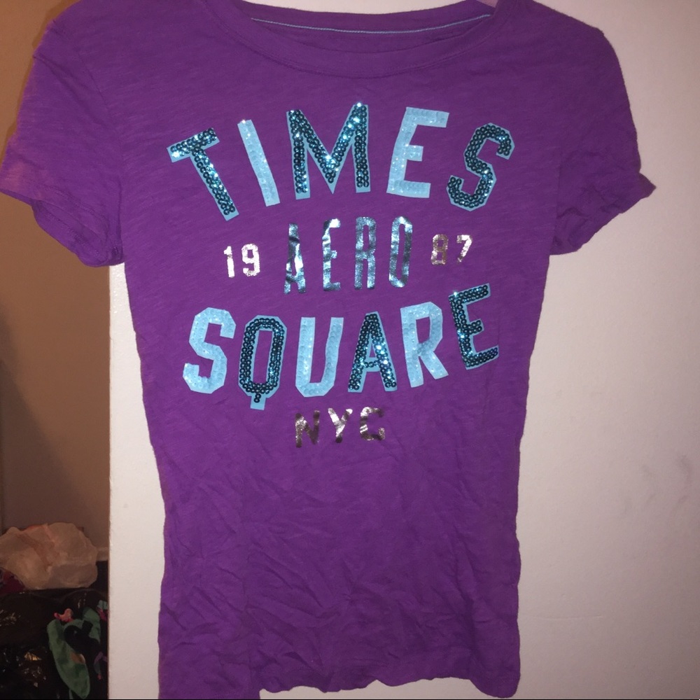 Aeropostale purple Times Square T-shirt