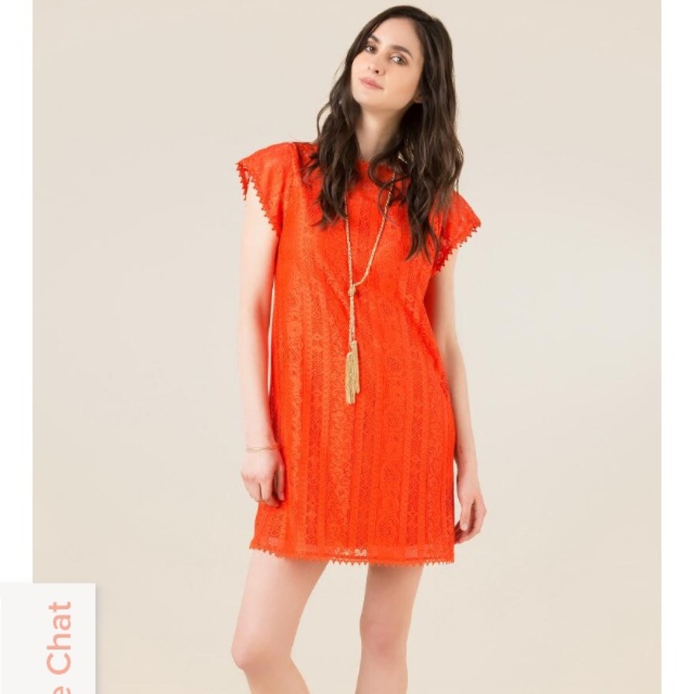 Orange Francesca's shift dress