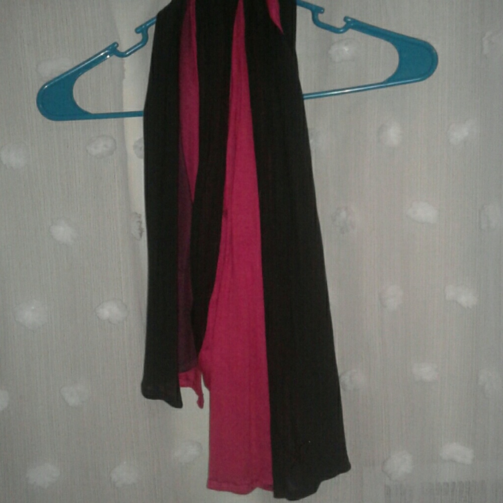 Pink and Black Scarf