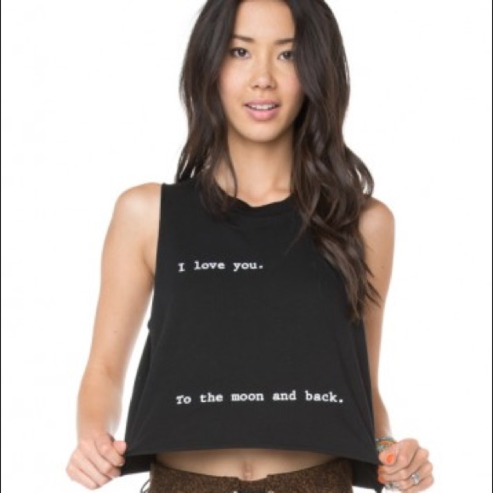 Brandy Melville "I love you to the moon&back" Tank