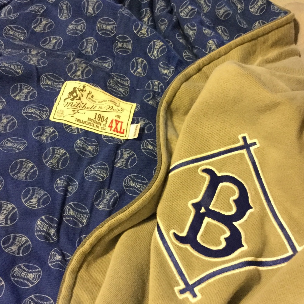 Mitchell and ness hoodie Brooklyn 4xl