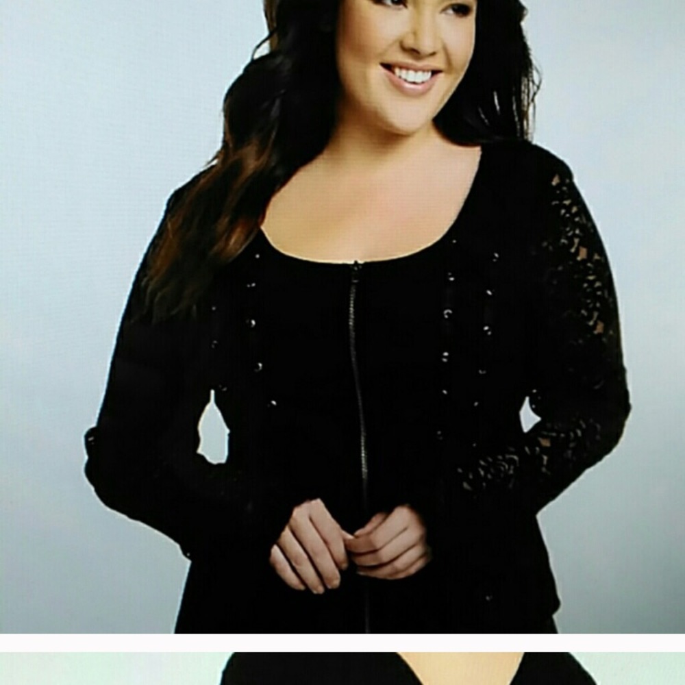 Torrid black lace corset