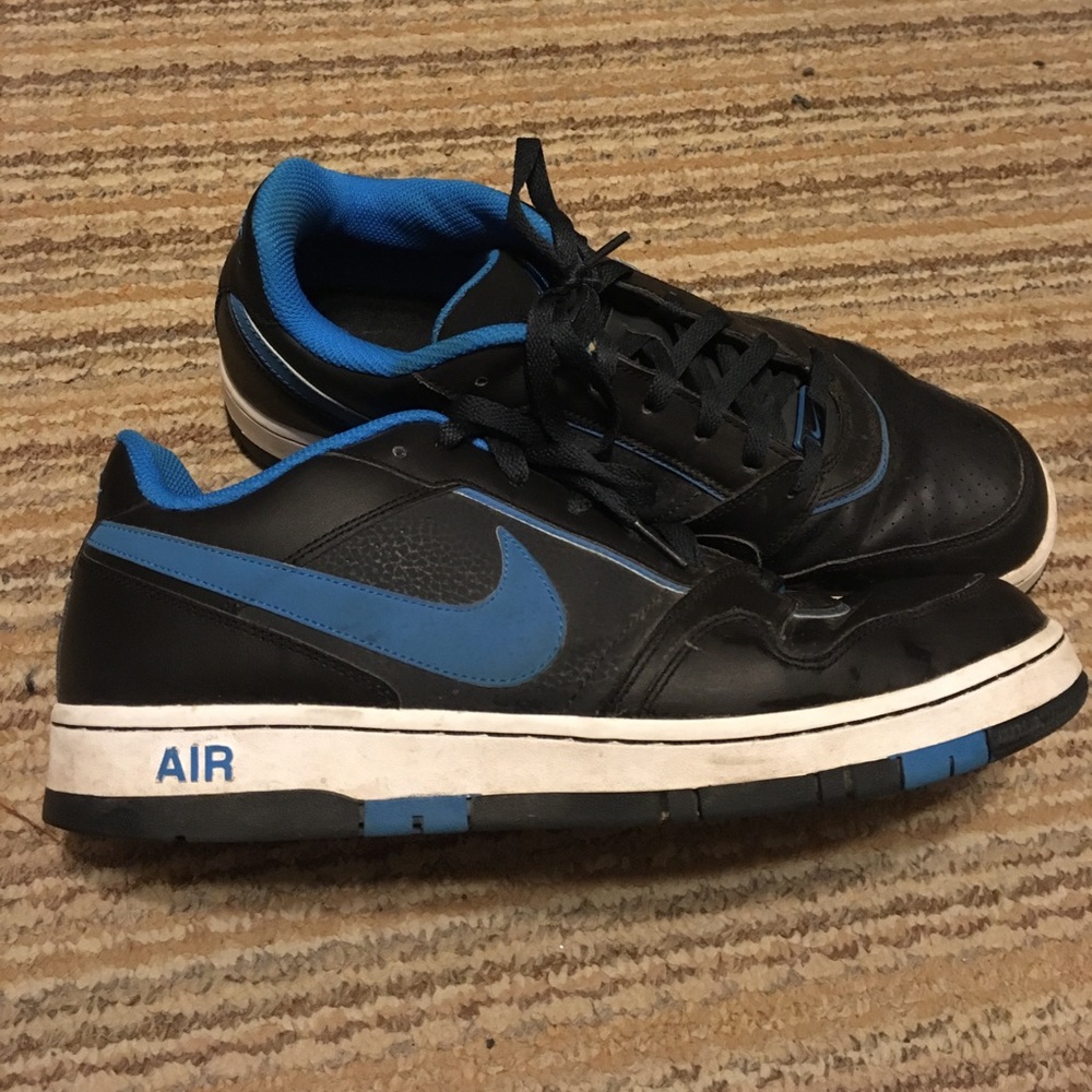 Mens Black & Blue Nike Airs