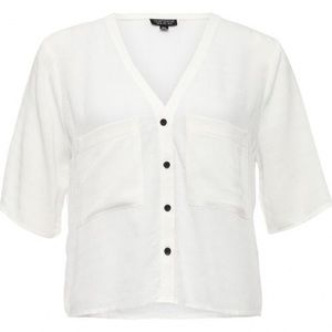 Topshop cropped blouse