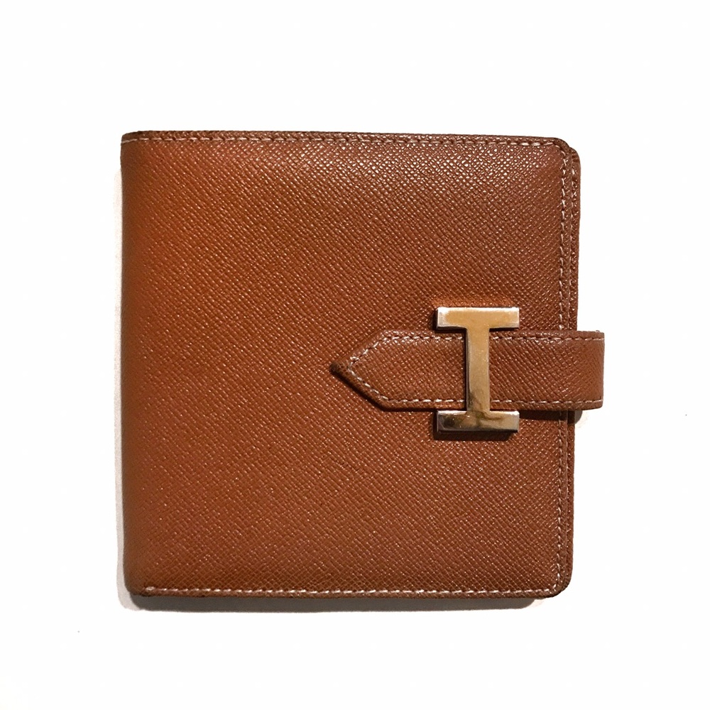 Hermes Brown Compact Bearn Wallet