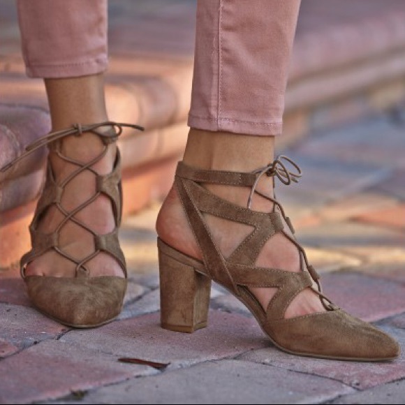 Rialto Shoes - Rialto Brown Suede Heels