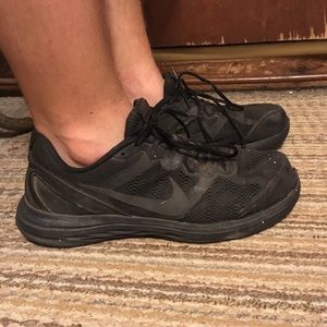 Mens Black Nike Running Sneakers