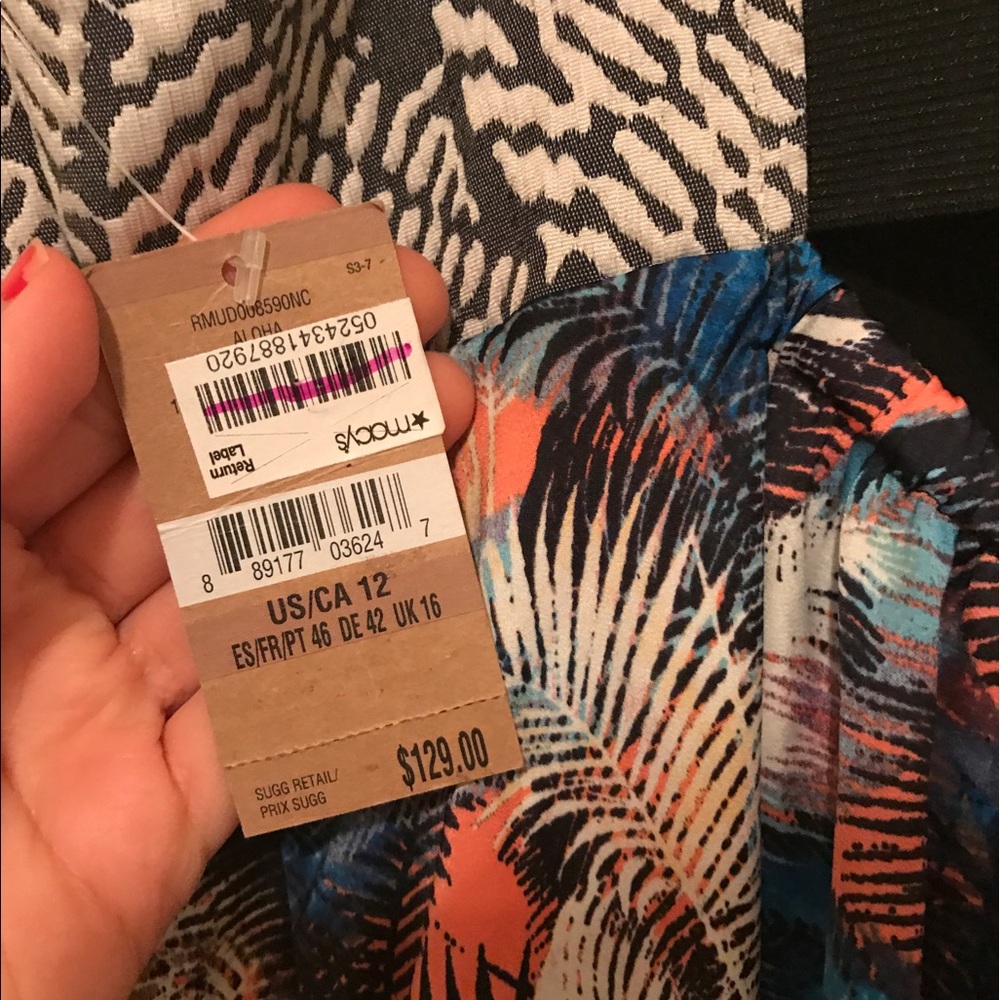NWT Rachel Roy Aloha Black/Cream dress, size 12 - Picture 7 of 7